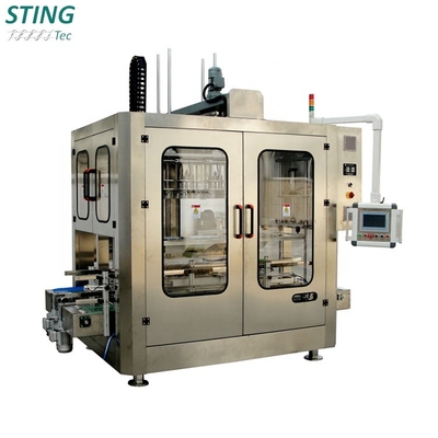 Food Automated Pouch Oil Gravity Case Erector Packer Machines for Cartons of Lube Oil Bags